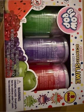 Assorted Scented Slime - Purple, Green, Pink